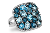 B223-77667: LDS RG 3.67 BLUE TOPAZ 3.94 TGW