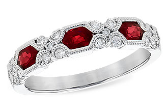 D309-22194: LDS WED RG .74 RUBY 1.00 TGW (4x3MM RUBY)