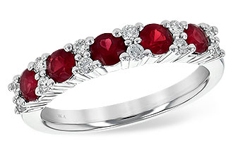 F226-46812: LDS WED RG .88 RUBY 1.12 TGW