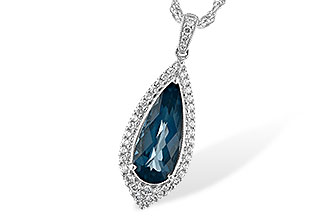 G225-57648: NECK 2.40 LONDON BLUE TOPAZ 2.65 TGW