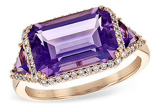 G226-46766: LDS RG 3.48 TW AMETHYST 3.70 TGW (12x8MM)