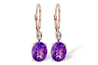 G226-54003: EARR 2.85 TW AMETHYST 2.90 TGW (9x7MM AMY)
