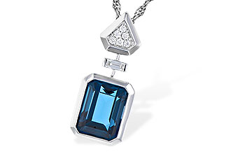 H309-26757: NECK 2.60 LONDON BLUE TOPAZ 2.68 TGW
