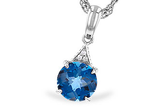 H310-14030: NECK 1.60 LONDON BLUE TOPAZ 1.61 TGW (7MM RD)