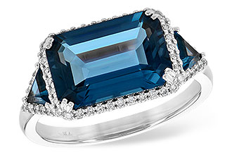 K226-47675: LDS RG 4.60 TW LONDON BLUE TOPAZ 4.82 TGW (12x8MM)