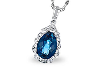 K309-24984: NECK 2.25 LONDON BLUE TOPAZ 2.40 TGW (10x7 PS)