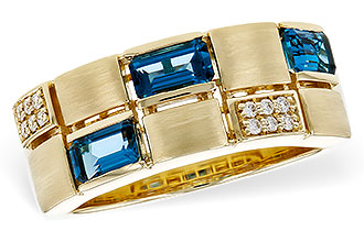 L311-06793: LDS RG .94 LONDON BLUE TOPAZ 1.00 TGW